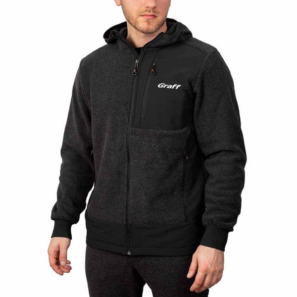 Graff Outdoor 233pbl2 Kokovetoketjullinen Collegepaita Musta L Mies