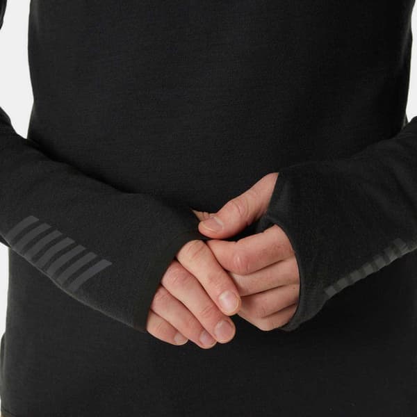 Helly Hansen Lifa Merino Halv Lynlås Sweatshirt Sort 2XL Mand