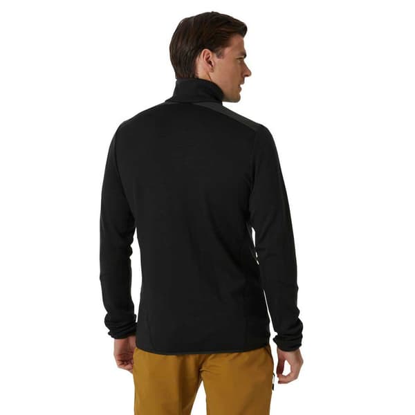 Helly Hansen Lifa Merino Halv Lynlås Sweatshirt Sort 2XL Mand