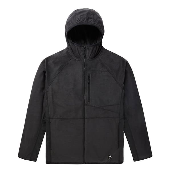 Burton Stockrun Wrist Sweatshirt Med Dragkedja Svart S Man