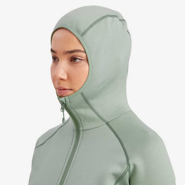 Montane Fury Tröja Med Huva Grönt L Kvinna
