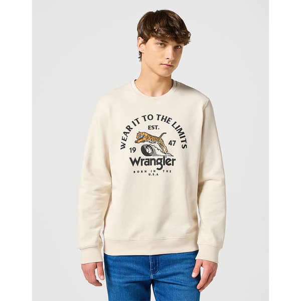 Wrangler 112357365 Tröja Beige M Man