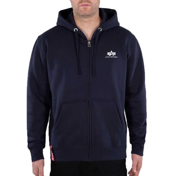 Alpha Industries Basic Sl Sweatshirt Med Dragkedja Blå L Man
