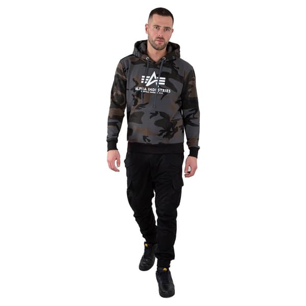 Alpha Industries Basic Camo Huppari Harmaa S Mies