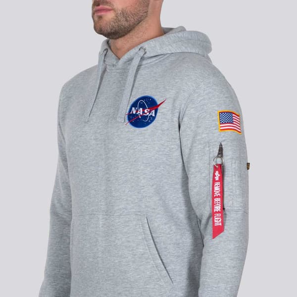 Alpha Industries Space Shuttle Hættetrøje Grå S Mand