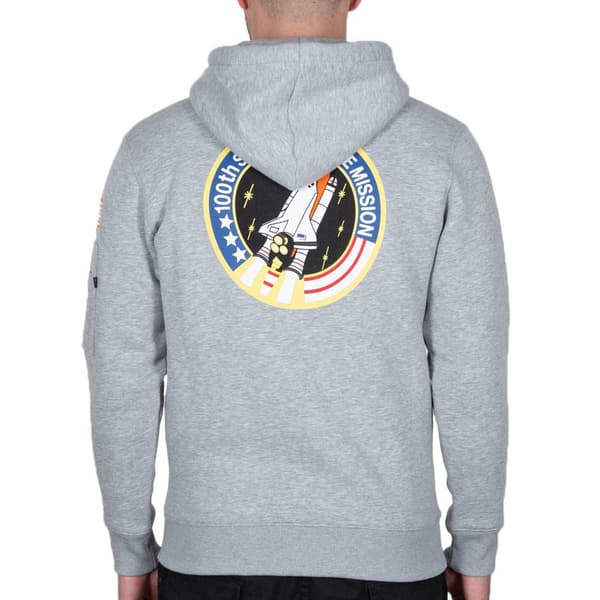 Alpha Industries Space Shuttle Hættetrøje Grå S Mand
