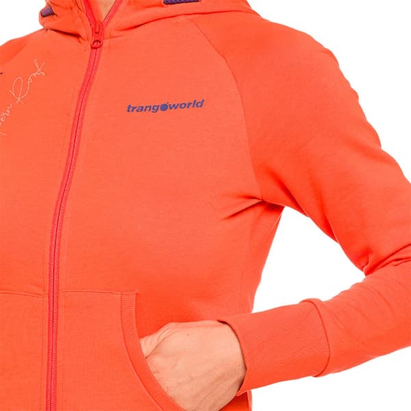 Trangoworld Turda Kokovetoketjullinen Collegepaita Oranssi L Nainen