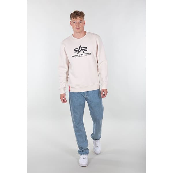 Alpha Industries Basic Tröja Vit S Man