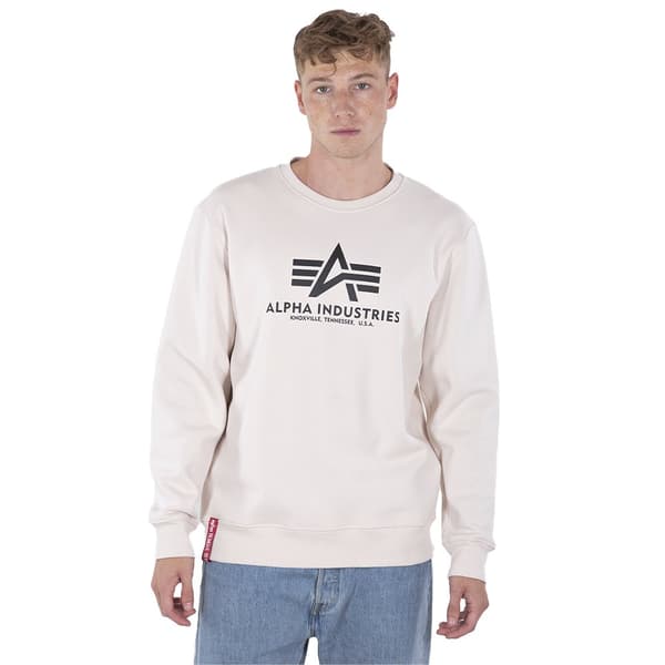Alpha Industries Basic Tröja Vit S Man