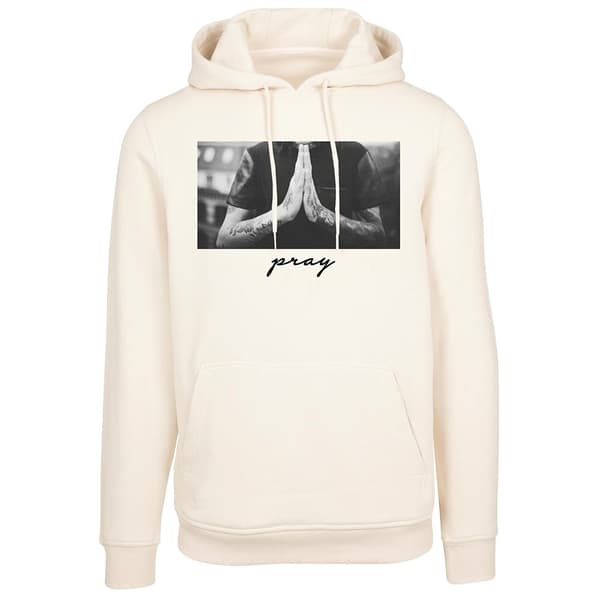 Mister Tee Pray Hættetrøje Beige 2XL Mand