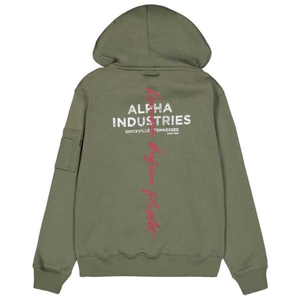 Alpha Industries Signature Bp Tröja Med Huva Grönt L Man