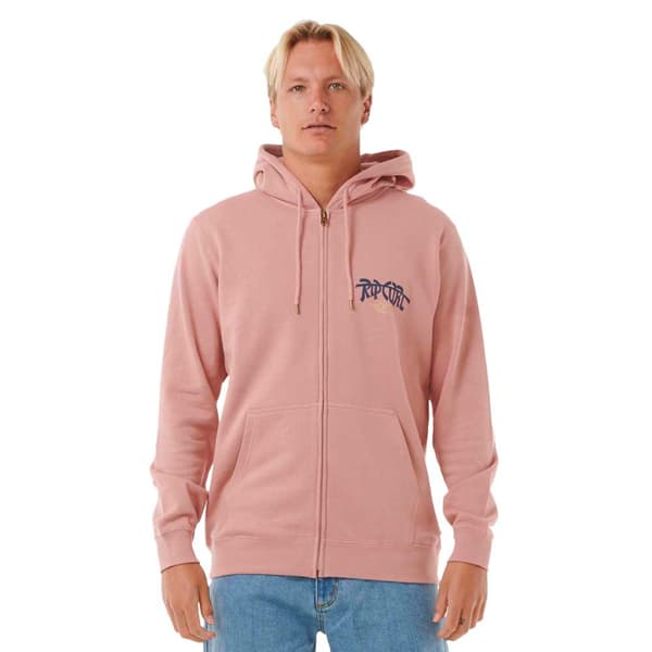 Rip Curl Shred Till Dead Sweatshirt Med Lynlås Rosa XL Mand