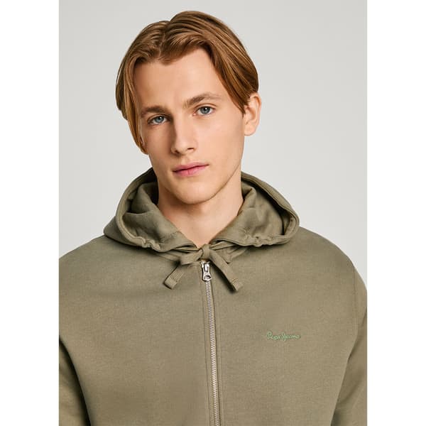 Pepe Jeans New Joe Sweatshirt Med Lynlås Grøn 2XL Mand
