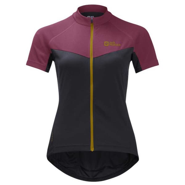 Jack Wolfskin Morobbia Fz T-shirt Med Korte ærmer Lilla XL Kvinde