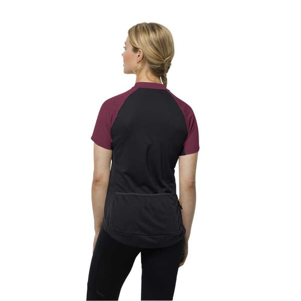 Jack Wolfskin Morobbia Fz T-shirt Med Korte ærmer Lilla XL Kvinde