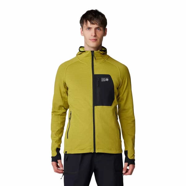 Mountain Hardwear Polartec® Power Grid™ Sweatshirt Med Dragkedja Gul M Man