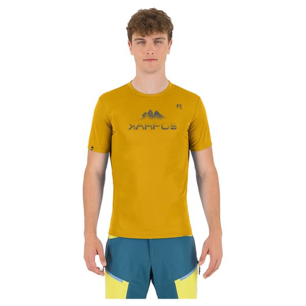 Karpos Loma Evo Print T-shirt Med Korta ärmar Gul 2XL Man