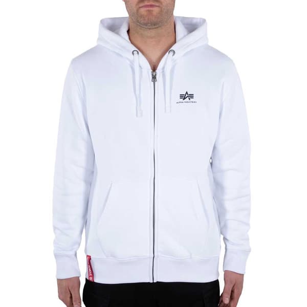 Alpha Industries Basic Sl Sweatshirt Med Dragkedja Vit 2XL Man