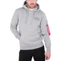 Miniatyrbillede 1 af 4: Alpha Industries Red Stripe Hættetrøje Grå M Mand