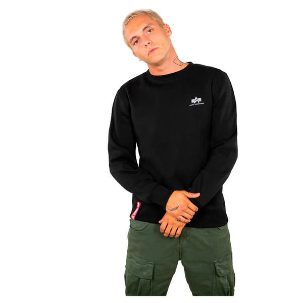 Alpha Industries Basic Small Logo Tröja Svart S Man