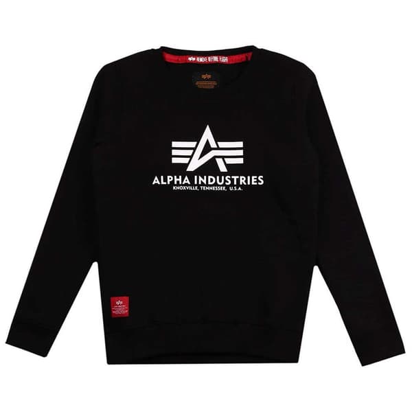 Alpha Industries Basic Sweatshirt Sort 10 Years Dreng