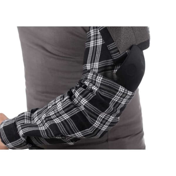 Invadergear Flannel Combat T-shirt Med Lange ærmer Grå XS Mand