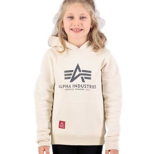 Alpha Industries Basic Tröja Med Huva Beige 16 Years Pojke