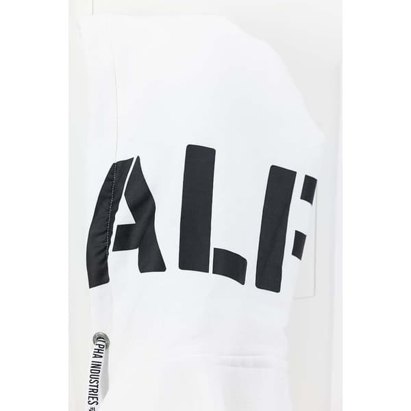 Alpha Industries Alpha Tröja Med Huva Vit S Man