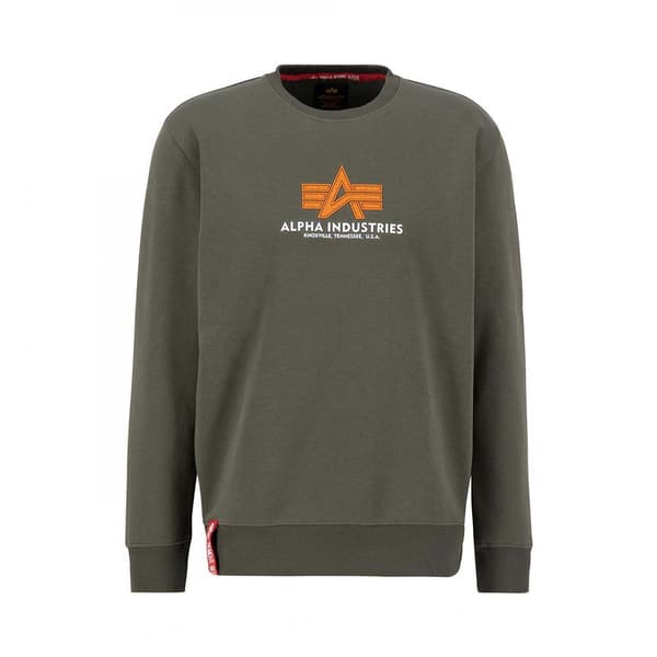 Alpha Industries Basic Rubber Tröja Grönt M Man