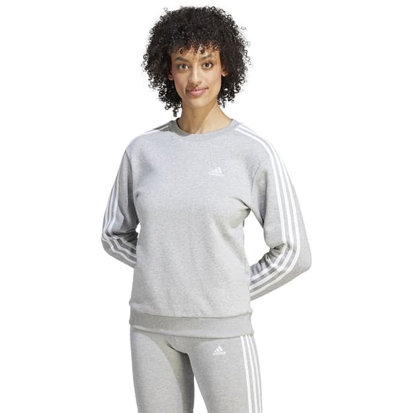 Adidas 3 Stripes Fl Sweatshirt Grå 2XL Kvinde