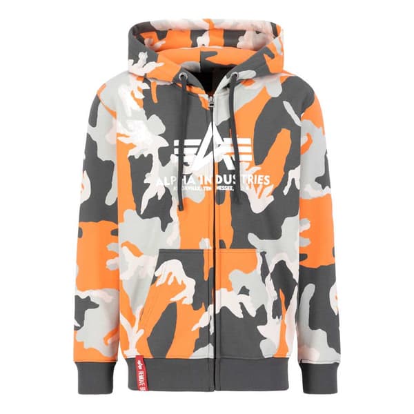 Alpha Industries Basic Sweatshirt Med Dragkedja Orange XL Man