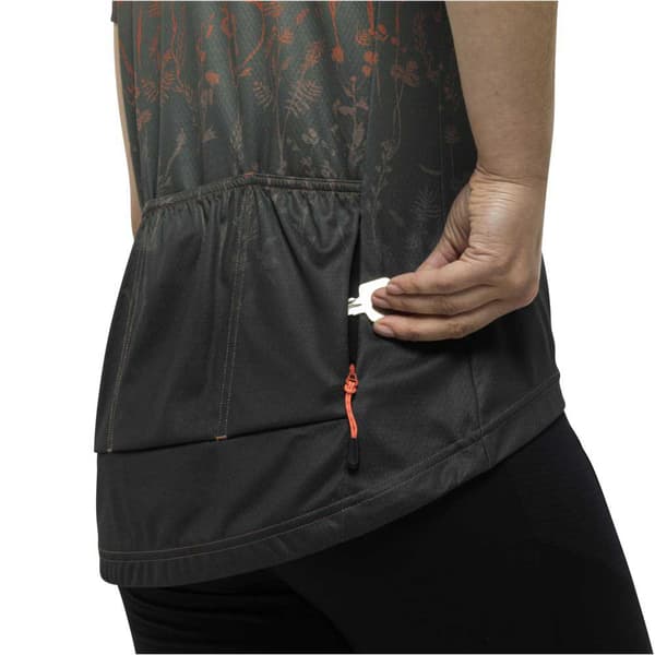 Jack Wolfskin Morobbia Half Zip Print T-shirt Med Korte ærmer Grå XS Kvinde