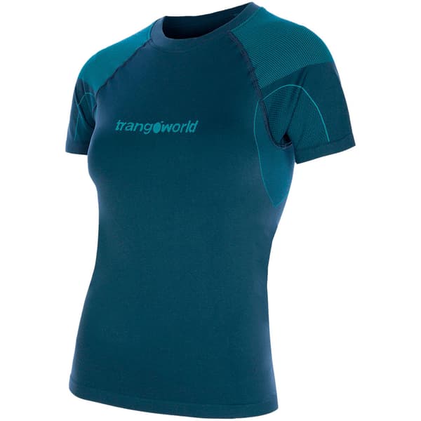Trangoworld Pilgrim T-shirt Med Korta ärmar Blå S Kvinna