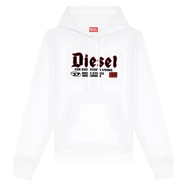 Diesel S Ginn K45 Huvtröja Vit L Man