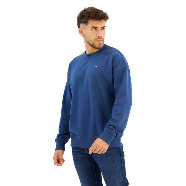 Diesel S Rob Microdiv Sweatshirt Blå L Mand