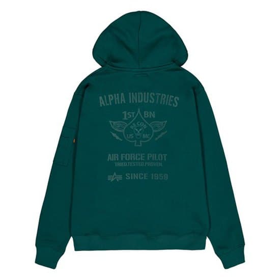 Alpha Industries Air Force Hættetrøje Grøn XL Mand