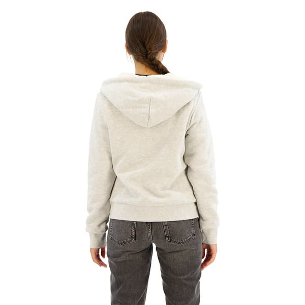 Superdry Essential Borg Lined Sweatshirt Med Dragkedja Grå S Kvinna