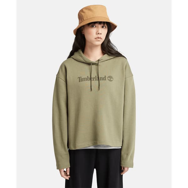 Timberland Brushed Back Huvtröja Grönt S Kvinna