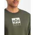 Miniatyrbild 4 av 4: Alpha Industries Satin Logo Tröja Grönt 3XL Man