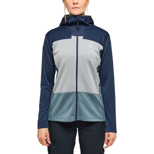 Haglofs Roc Flash Mid Kokovetoketjullinen Collegepaita Sininen L Nainen