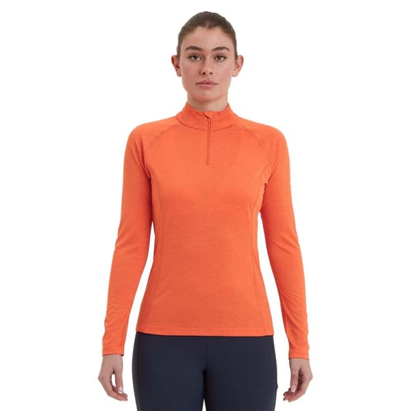 Montane Dart Halv Dragkedja Långärmad T-shirt Orange 2XS Kvinna