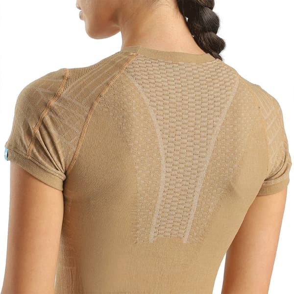 Uyn Terracross Support Fit T-shirt Med Korte ærmer Brun M Kvinde
