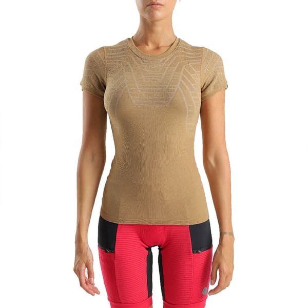 Uyn Terracross Support Fit T-shirt Med Korte ærmer Brun M Kvinde