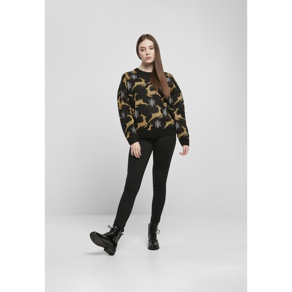 Urban Classics Oversized Christmaser-big Sweatshirt Sort 5XL Kvinde