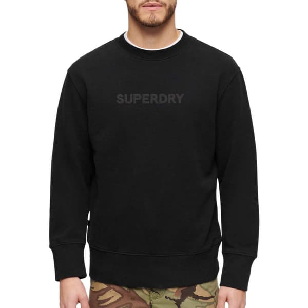 Superdry Luxury Sport Loose Fit Tröja Svart L Man