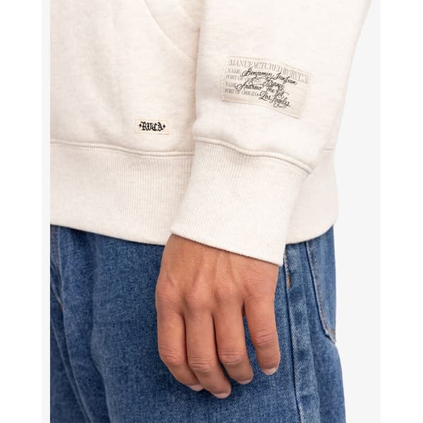 Rvca Invisible Man Sweatshirt Beige L Mand