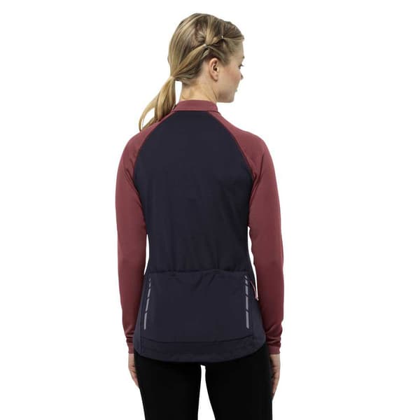 Jack Wolfskin Morobbia Fz T-shirt Med Lång ärm Lila 2XL Kvinna