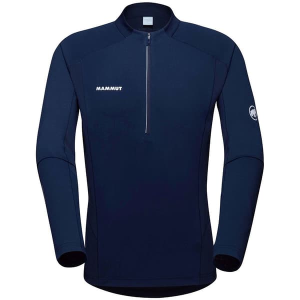 Mammut Aenergy Fl Zip T-shirt Med Lange ærmer Blå S Mand