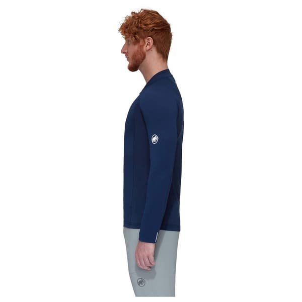 Mammut Aenergy Fl Zip T-shirt Med Lange ærmer Blå S Mand