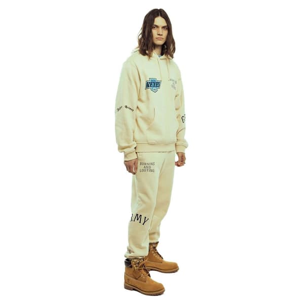 Grimey Causing Panic Vintage Hættetrøje Beige M Mand